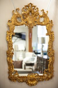 Finely Carved and Gilded Rococo style mirror