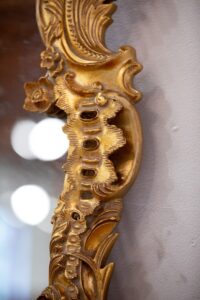 Finely Carved and Gilded Rococo style mirror