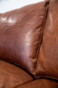 Leather Stitching on Whittemore Sherril sofa