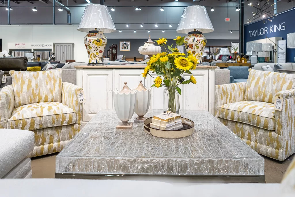 Allstate floral living room table decor