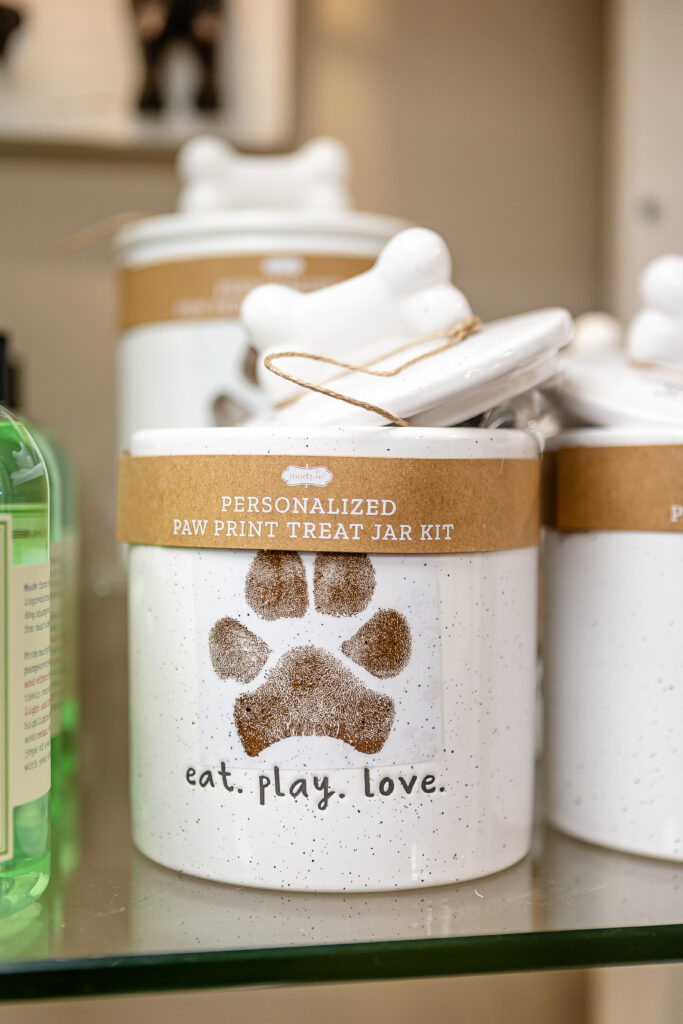 Paw print treat jar kit