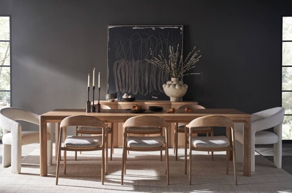Universal dining table, modern furniture