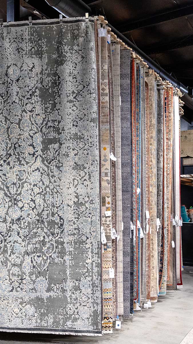 Hand-knotted rug selection from a Virginia furniture stores Farmville rug selection